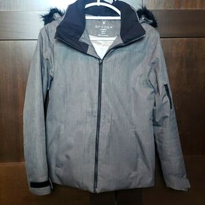 Spyder Womens Gray Winter Jacket